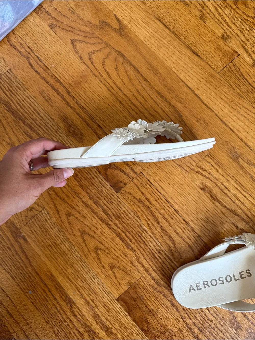 Aerosoles Floral Flip Flops